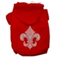 thumbnail image 1 of Silver Fleur De Lis Rhinestone Dog, Cat, or Pet Hoodie, 1 of 6