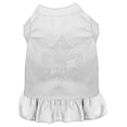 thumbnail image 1 of Silver Fleur De Lis Rhinestone Dress, White - 4XL 22, 1 of 1