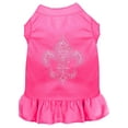 thumbnail image 1 of Pet Dog  Cat Dress Rhinestone, "Silver Fleur De Lis", 1 of 11