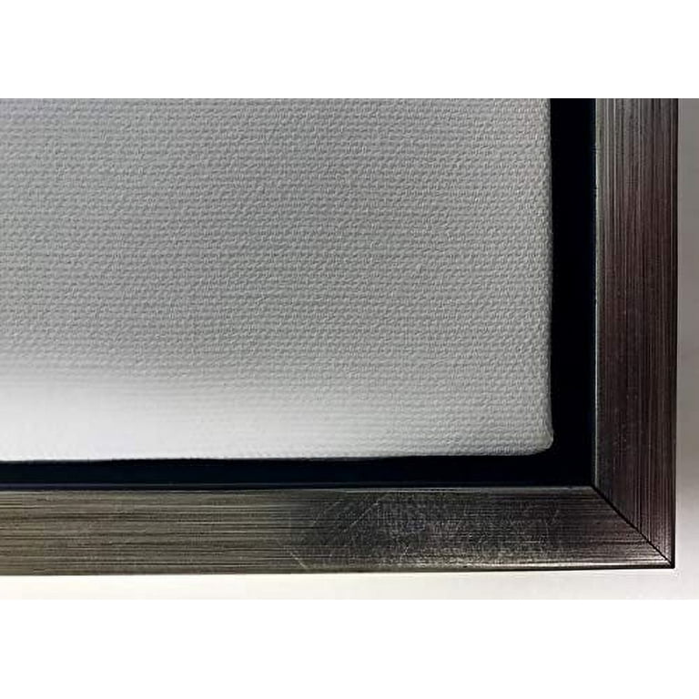 Sunbelt Mfg. Co Silver Floater Picture Frame 1 3/8 Deep, for 3/4 canvas,  (different sizes) (11x14)