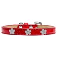 thumbnail image 1 of Dog, Puppy  Pet Widget Ice Cream Collar, "Silver Flower", 1 of 9