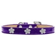thumbnail image 1 of Dog, Puppy  Pet Widget Ice Cream Collar, "Silver Flower", 1 of 9