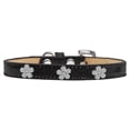 thumbnail image 1 of Dog, Puppy  Pet Widget Ice Cream Collar, "Silver Flower", 1 of 9