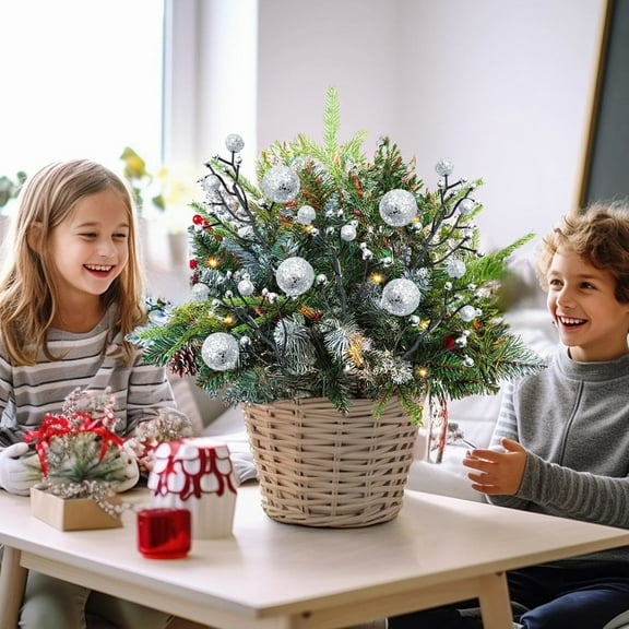 Silver Foam Christmas Wreath, Realistic Twig Branches, Holiday Decor, Flexible Bendable Design, Home Decoration,Vsgery