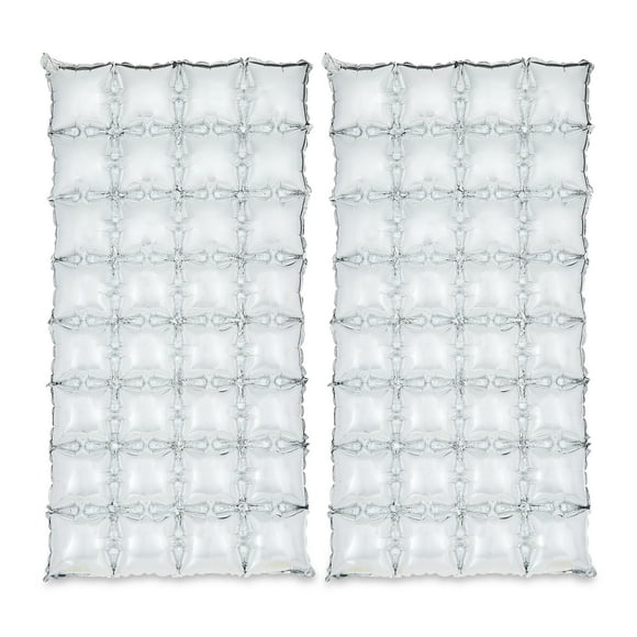 Silver Foil Air-Filled Balloon Backdrops, 27" x 55", 2 Count, by Way To Celebrate