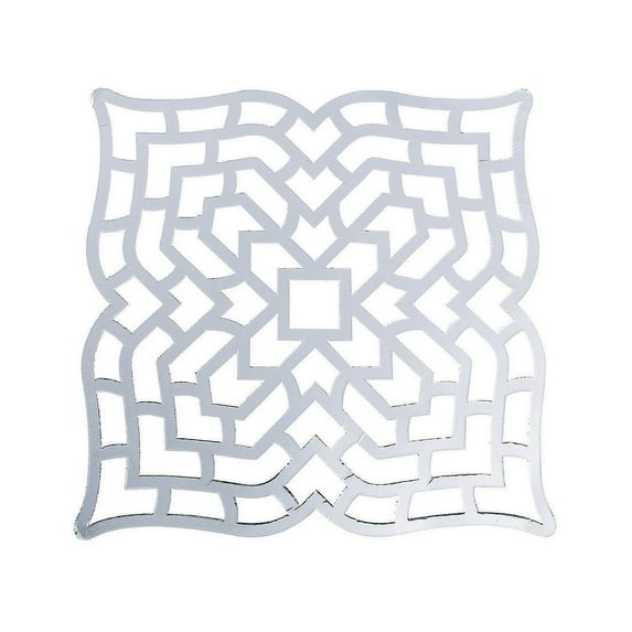 Silver Foil Cardstock Placemat 24Pc - Party Supplies - 24 Pieces