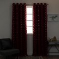 thumbnail image 1 of Silver Foil Dinosaur Printed Blackout Curtains Cardinal Red - 84, 1 of 5