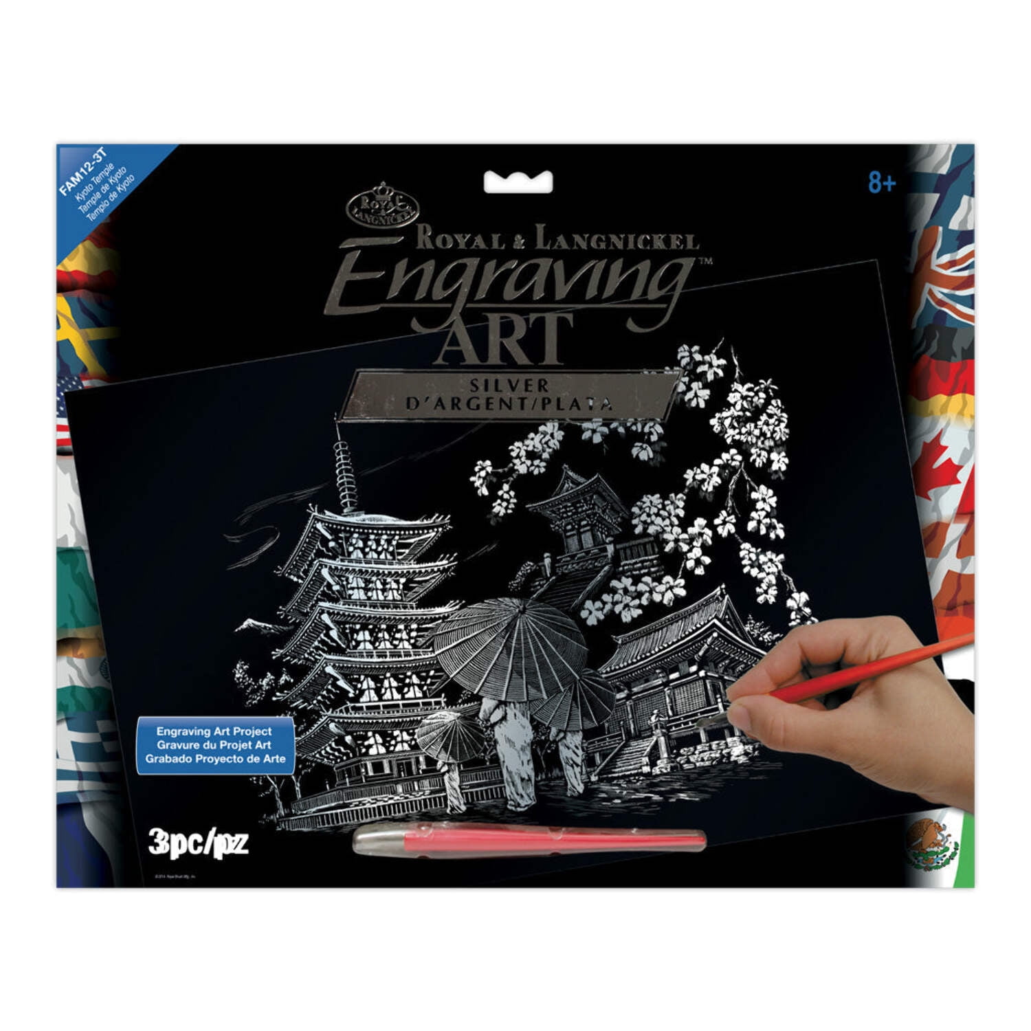 Kit Incisione Foglia Argento Big Ben - Arte Per Principianti, 8x10 Pollici - Foto 2