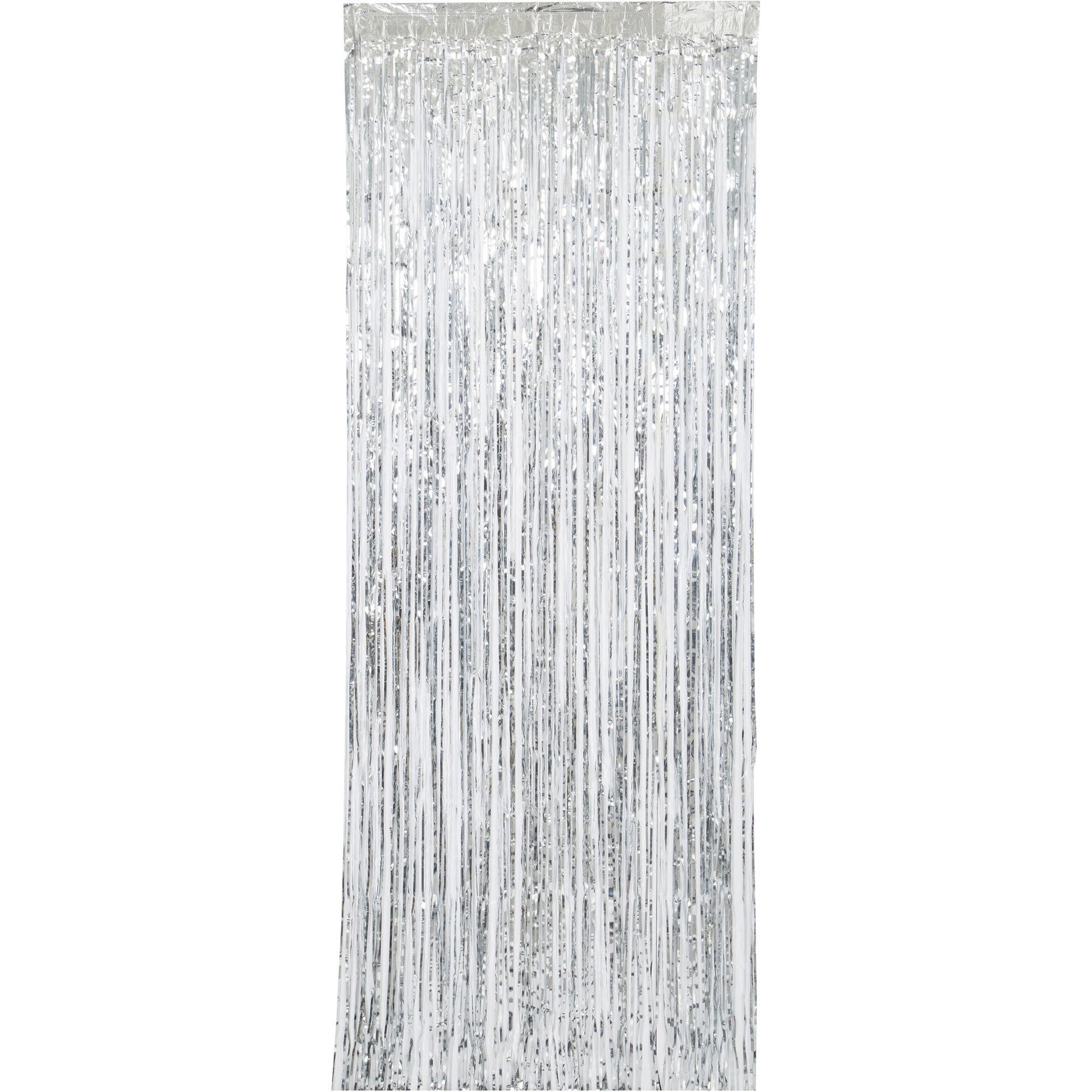 Foil Plain AM 102 Silver Fringe Curtains, For Decorative, Size: 8