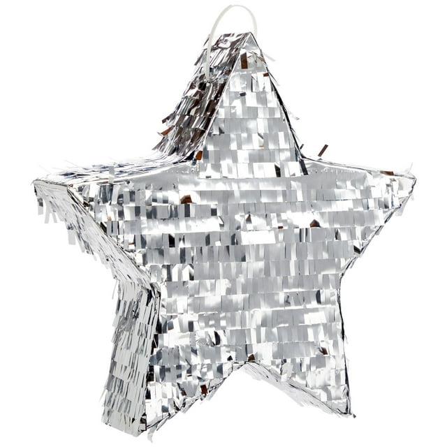 Silver Foil Star Pinata for Kids Birthday, Twinkle Twinkle Little Star ...
