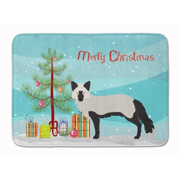 Silver Fox Christmas Machine Washable Memory Foam Mat