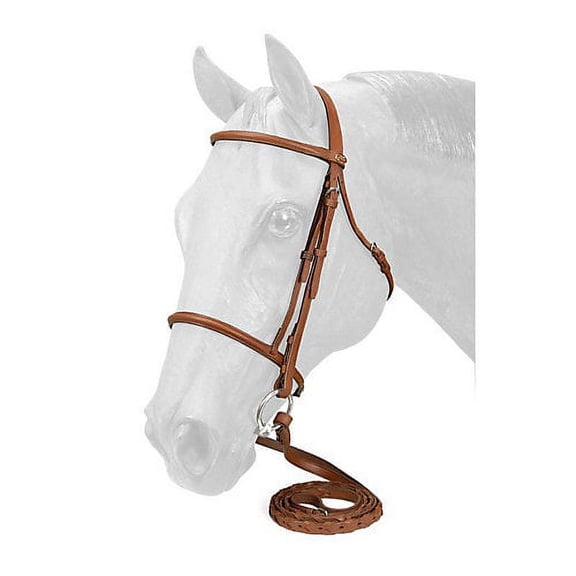 Silver Fox Raised Snaffle Bridle Chestnut Horse