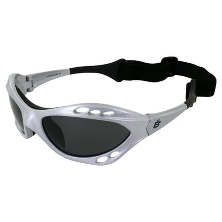 Silver Frame Polarized Goggles Kite Surf Water Sport Surfing, Kayaking, Jetskiing PWC Personal Water Craft