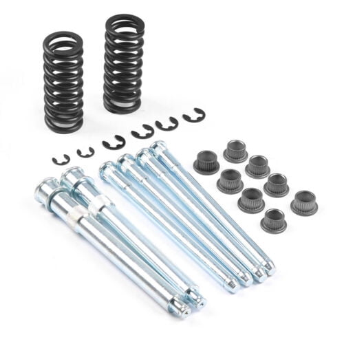 Silver Front Door Hinge Pin Bushing Spring Set for Chevy GMC Pickup Truck SUV