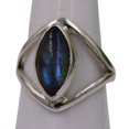 thumbnail image 1 of Silver Gift Ring, Labradorite Solid 925 Sterling Silver Ring, 1 of 5