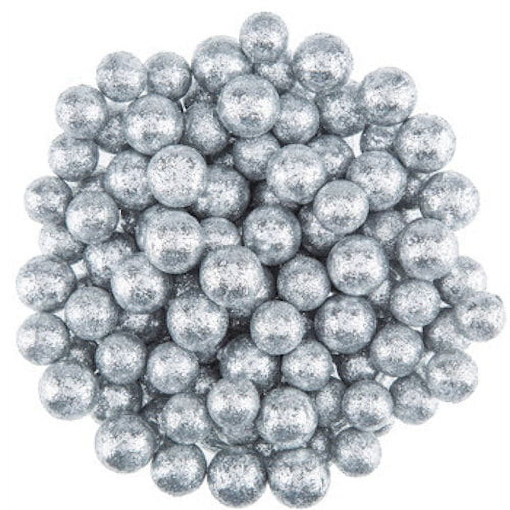 Silver Glitter Ball Filler Christmas Holiday Decoration