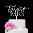 thumbnail image 1 of Silver Glitter Future Mrs Cake Topper, Bridal Shower Decorations, Wedding/Bachelorette/Engagement Party Cake or Dessert Table Decoration Supplies, 1 of 5