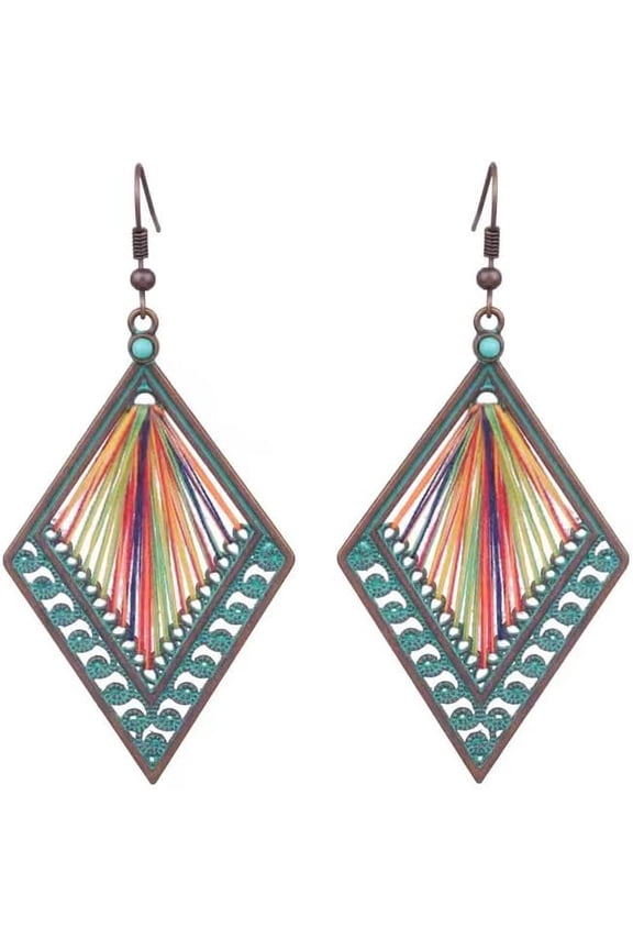 Silver/Gold Boho Dangle Statement Earrings for Women Trendy,Handmade Vintage Dainty Cute Long Drop Summer Earrings,fashion Accessories Jewelry Gifts