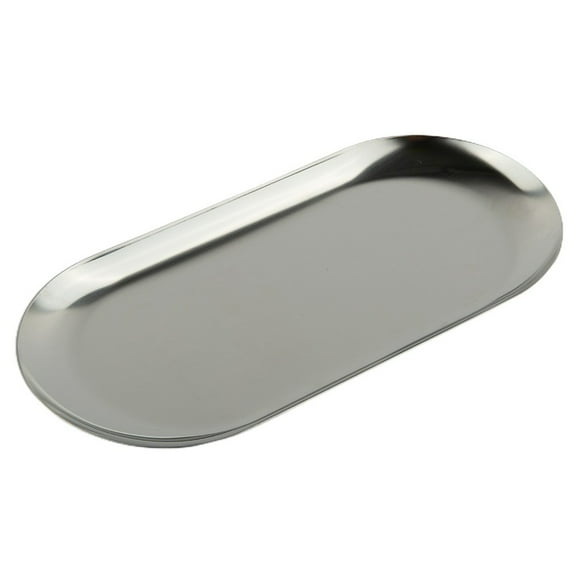 Silver Gold Creative Dining Plate Dessert Tray Towel Tray Jewelry Tray Multi Size Oval Storage Food Sundry Rust Proof
