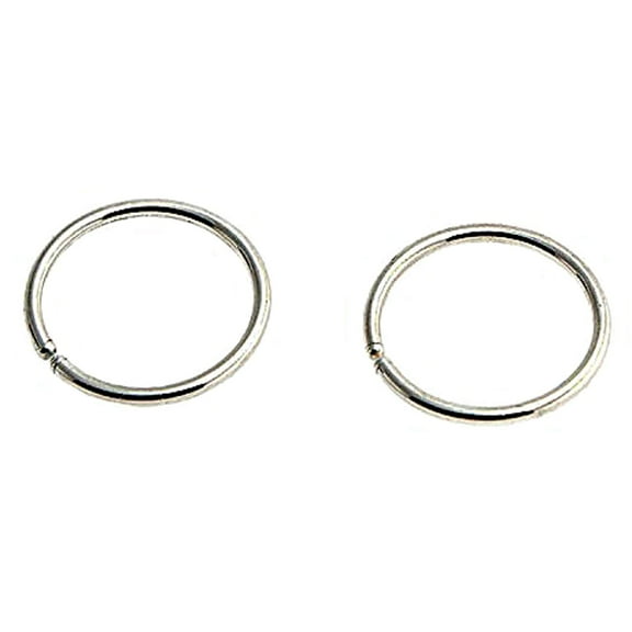 Sterling Silver Hoop Earrings Cartilage Nose Septum Ear Helix Tragus Multiple Piercing Jewelry for Women Thick Hoops (7.5mm | Thick - 18 gauge, Sterling Silver 925)