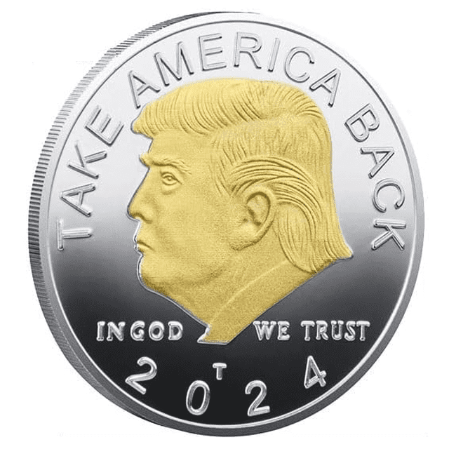 Silver & Gold Plated I VOTED Trump 2024 TAKE AMERICA BACK! w/Display