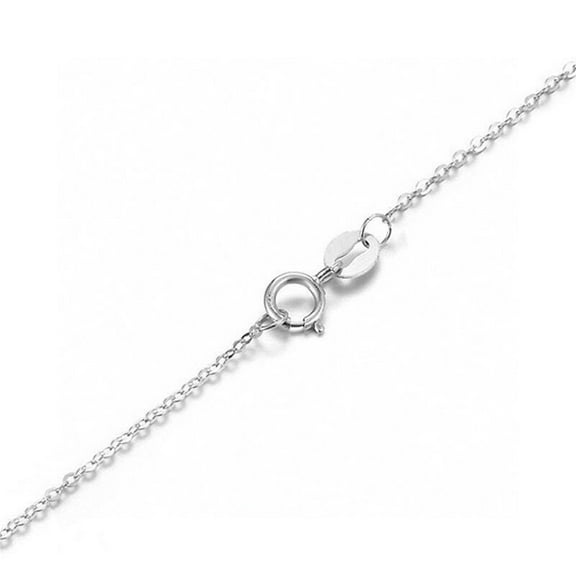 Silver Gold Plated Universal Flash O Shaped Chain Collarbone Chain S925 Pure Silver Jewelry Pendant