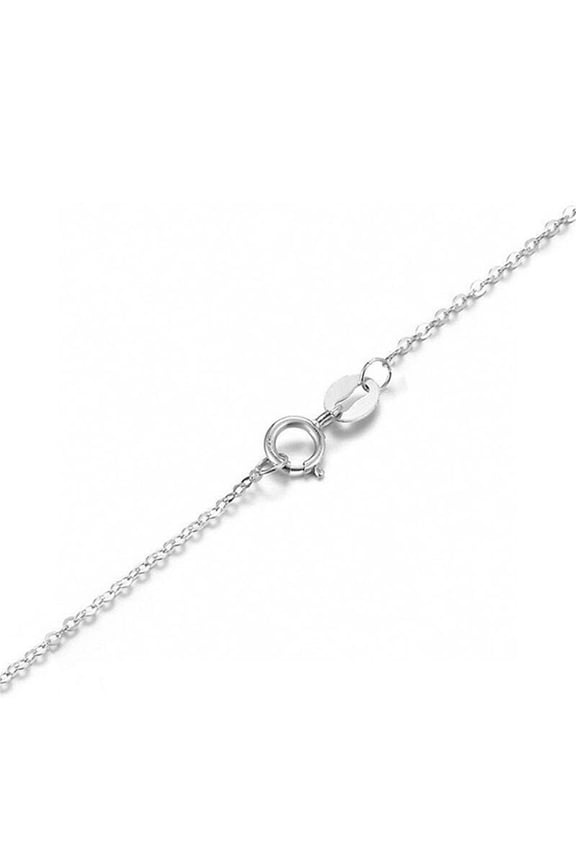 Silver Gold Plated Universal Flash O Shaped Chain Collarbone Chain S925 Pure Silver Jewelry Pendant