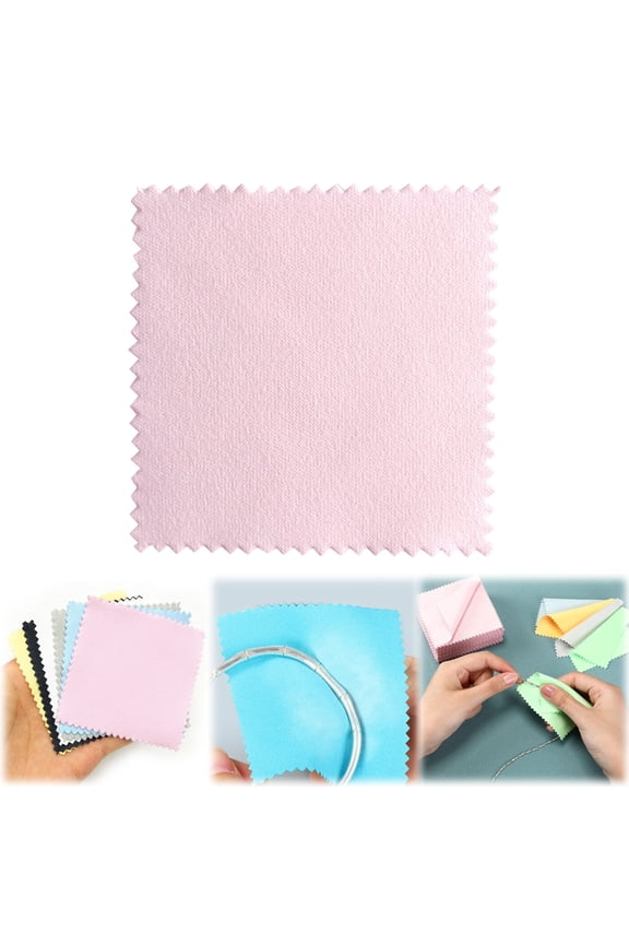 Silver & Gold Polishing Cloth – Dusknt Sunshine Bulk Pack for Silver, Gold, Brass & Copper Jewelry, Keep Jewellery Shiny & Tarnish-Free, Spring Jewelry Care Essential (Style E)