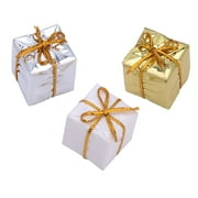 Silver, Gold & White Mini Decorative Gifts by Ashland®, 8ct.-Christmas Ribbon and Trimming