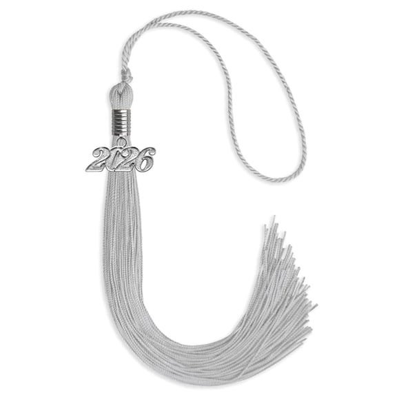 Endea Graduation Silver Graduation Tassel with Silver Date Drop