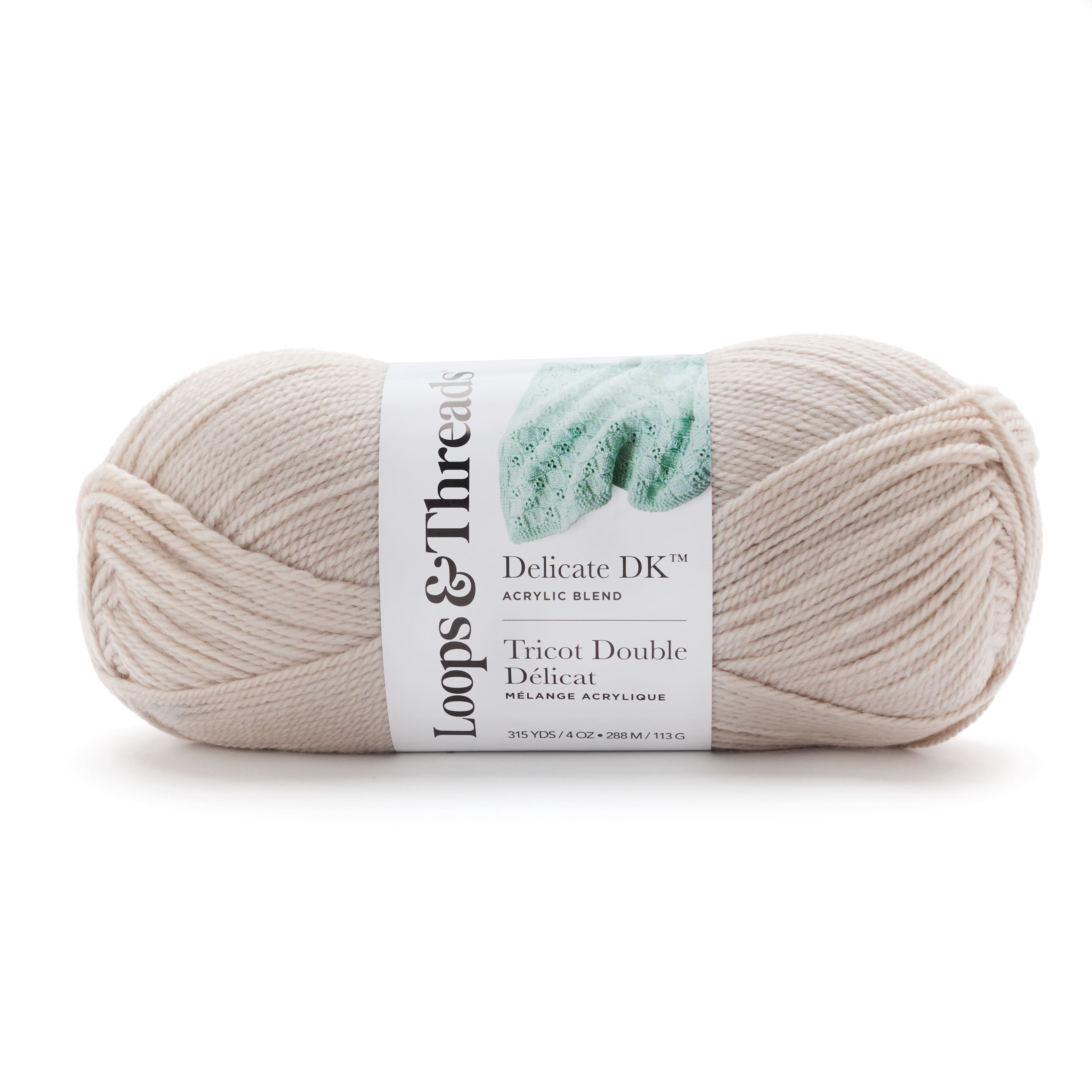 Loops & Threads Silver Gray Baby Cuddles Yarn - Light Weight Yarn for Knitting, Crochet, Weaving, Arts & Crafts, 15 Pack
