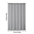 thumbnail image 1 of Silver Gray Waterproof Shower Curtain Thickened Polyester Fabric Bathroom Partition 59" W x 71" L, 1 of 6