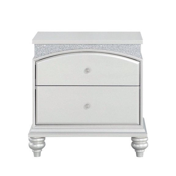Silver Grey Bedroom Furniture - Complement Bedroom Decor with Clean-Line Nightstand