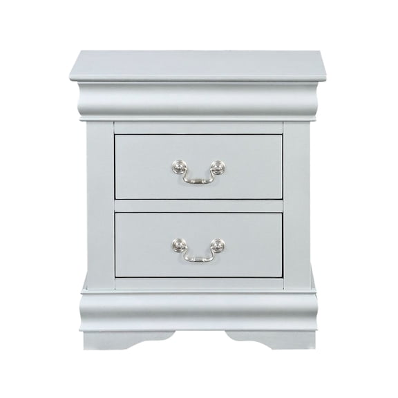 Silver Grey Color - Drawers with Nickel Handles - Bedroom Use - Adds Luxurious Touch