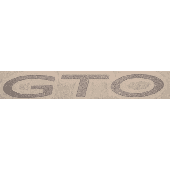 Silver-Grey Grille Emblem "GTO" Overlay Decal (Non-SAP) 2004-2006 Pontiac GTO
