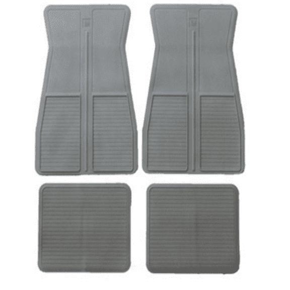 Silver Grey Original GM Style Floor Mat Set Camaro Nova Chevelle Impala Corvette