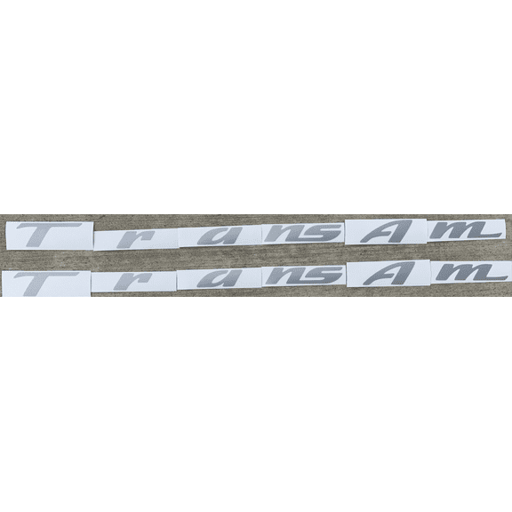 Silver-Grey Trans AM Fender Overlay Decal Set 1993-2003 Pontiac Firebird