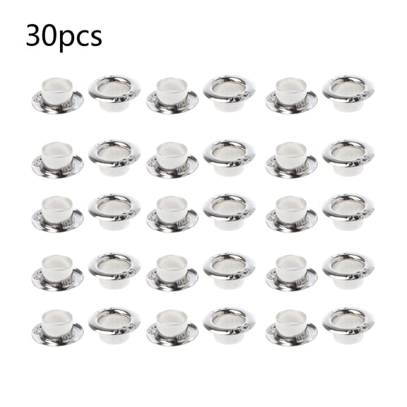 Silver Grommet Eyelet Rivet for Big Hole Beads Silver Round Eyelets Grommets for Jewelry Making Accessories