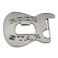 thumbnail image 1 of Silver Guitar Star Belt Buckle Bottle Opener Gothic Tattoo Bar Joke Rock Metal, 1 of 2