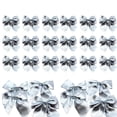 thumbnail image 1 of Silver Handmade Mini Red Xmas Bow,Pack of 36 Resable Christmas Bows,QZS Christmas Wreath Decoration for DIY Craft,Party Favors, 1 of 7