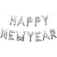 Silver Happy New Year DHF10 Balloons,160 Inch Happy New Year Balloon for Happy New Year