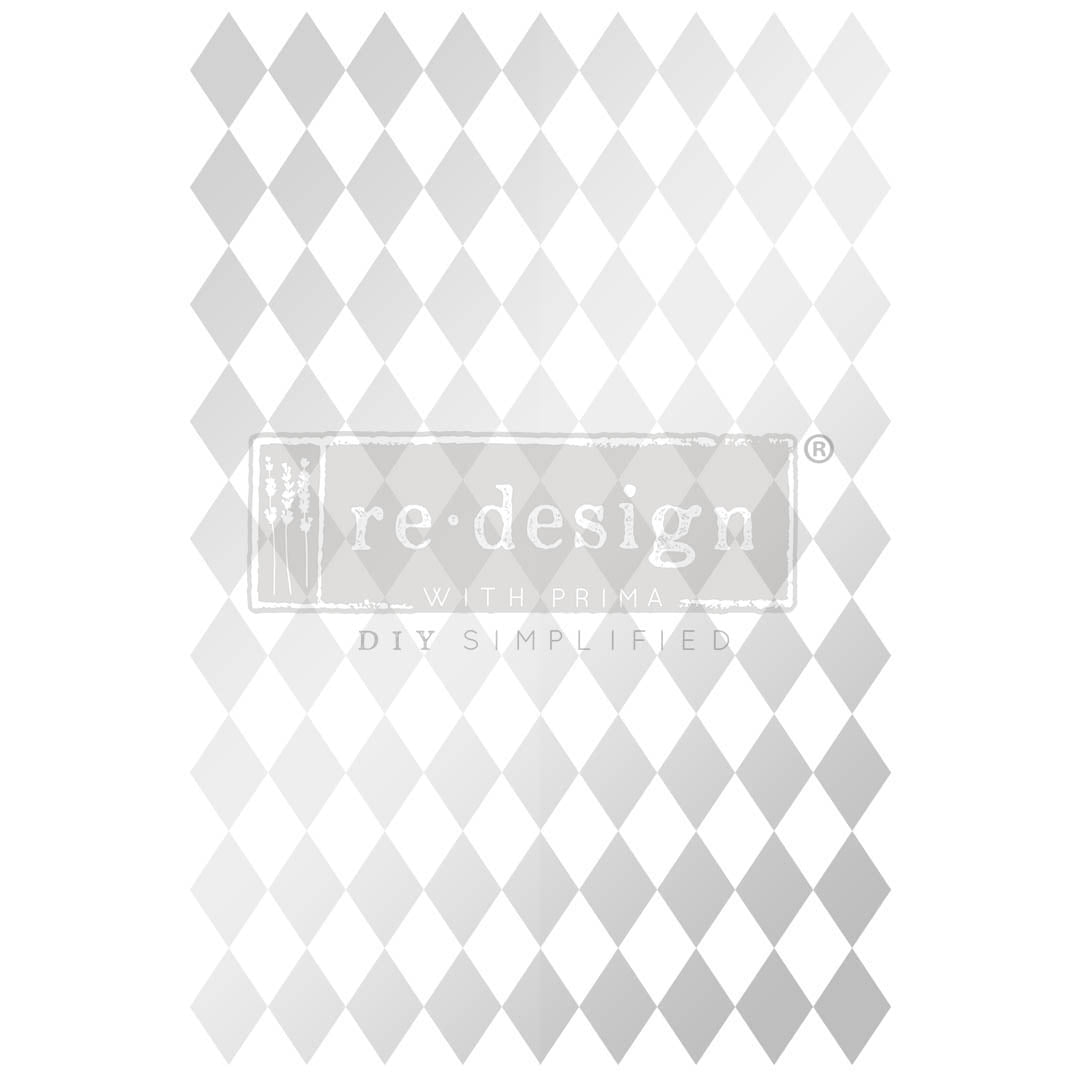 Silver Harlequin Redesign with Prima Transfer