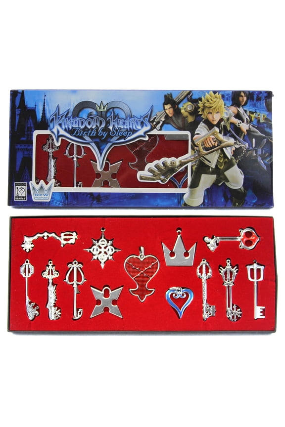 Silver Heart & Keyblade - Kingdom Hearts Necklace 13 pc. Pendant