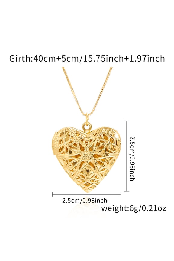 Silver Heart Locket Necklace for Women Unique Design Holds Photos with Elegance