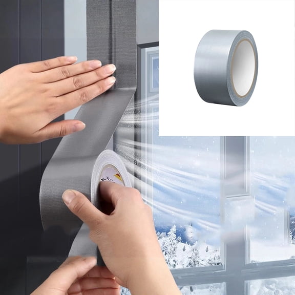 Silver Heavy Duty Duct Tape – Strong Adhesive, Waterproof, Easy Tear, No Residue, Ideal for Sealing, Patching & Repairs Indoors or Outdoors,Gray