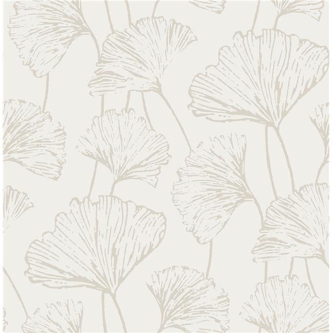Cora Silver Metallic Floral Peel and Stick Wallpaper