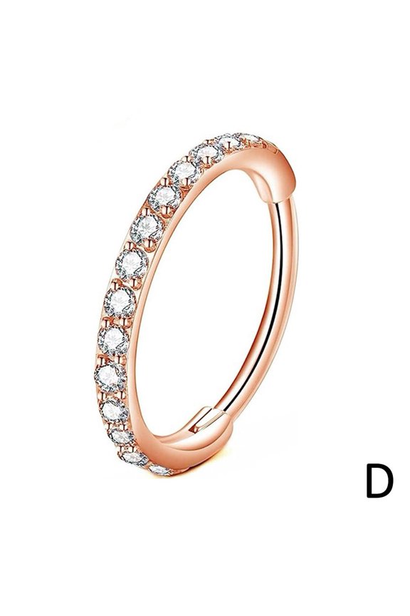 Silver Hinged Nose Rings Hoops For Women, Piercing Jewelry Stainless Steel Jewelry, Silver For Upper Piercing Earring Conch