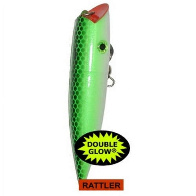ace high fishing lure Silver Horde Hi Rattler Trolling Plug - 5" quality plastic construction offers long SH Ace Hi Pink/Black/Silver Scale