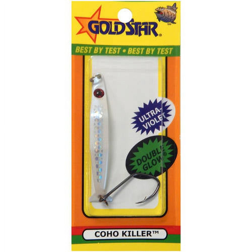 Goldstar Silver Horde Coho Killer Fishing Lure UV Glow Choice of Colors