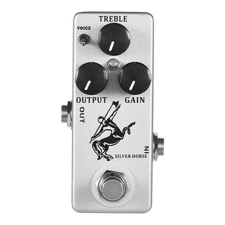 Silver Horse Overdrive Boost Pedal With Compact Design For Portability